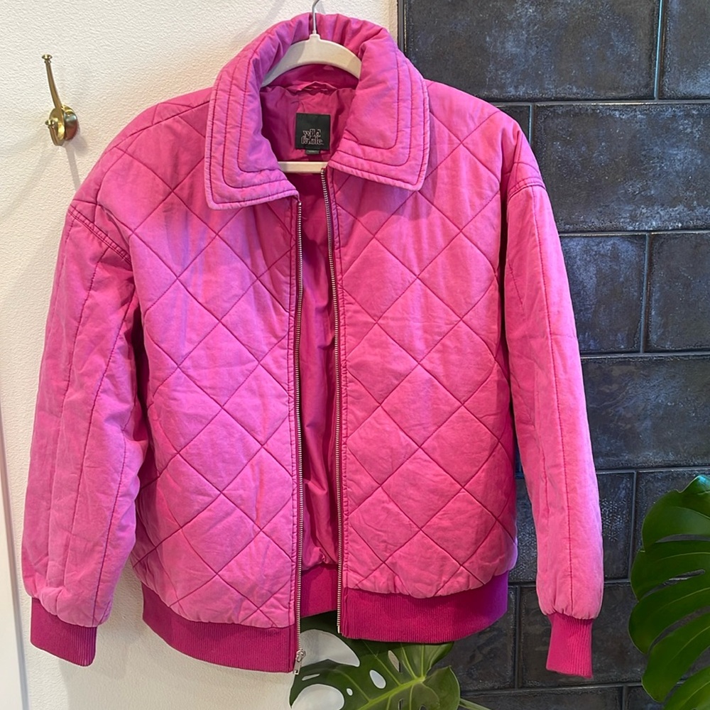 Oversized quilted jacket